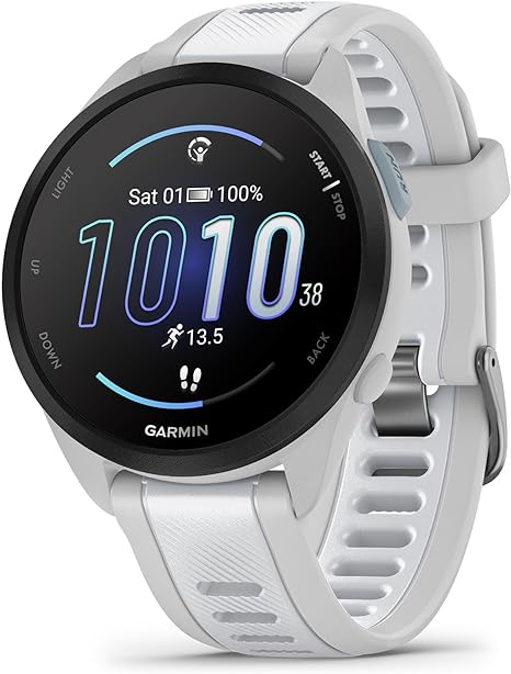 Garmin Forerunner 165 amoled - whitestone
