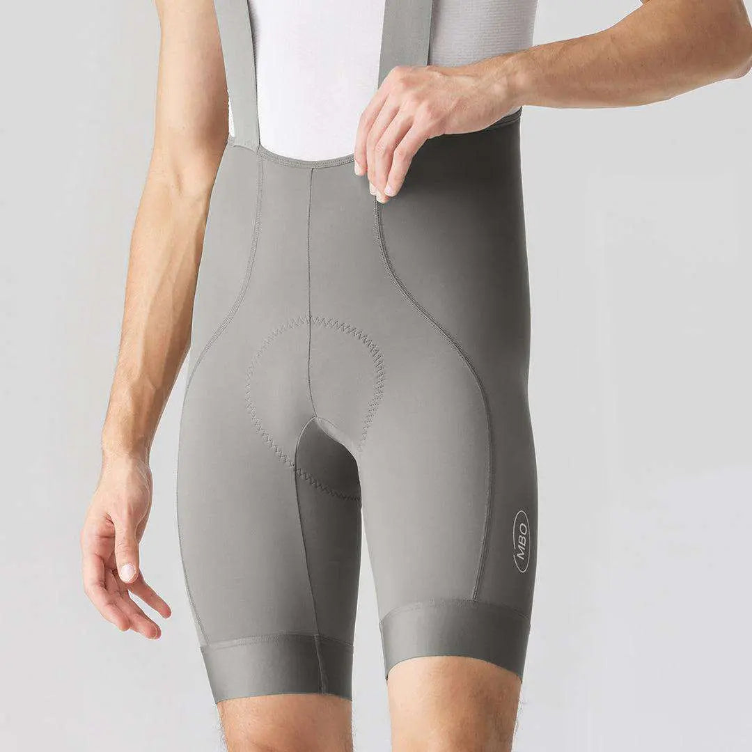 MBO Men's Prime Bib Shorts T101 - smokey grey