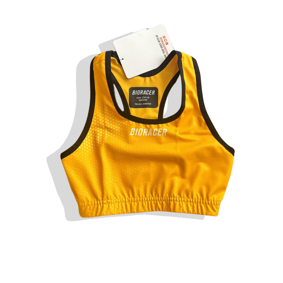 Bioracer Running Sports Bra - yellow
